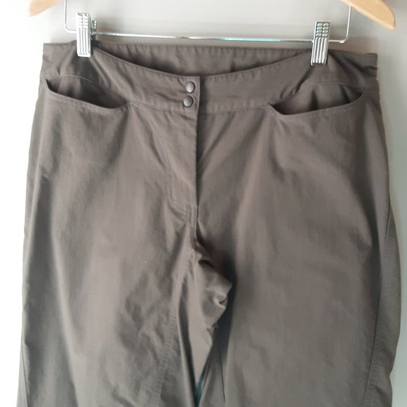 MEC Women's Outdoor Tech Pants Taupe Grey Size 12 - Picture 6 of 14